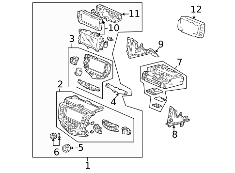 Instrument Panel Components for 2005 Honda Accord #3