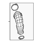 6H129629J - Engine: Intake Duct for Audi: A4, A4 Quattro, A5, A5 Quattro, allroad Image