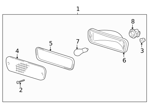 Signal Lamps for 1997 Toyota Tacoma #1