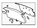 85126137 - Body: Lower Gate Trim for Chevrolet: Blazer Image