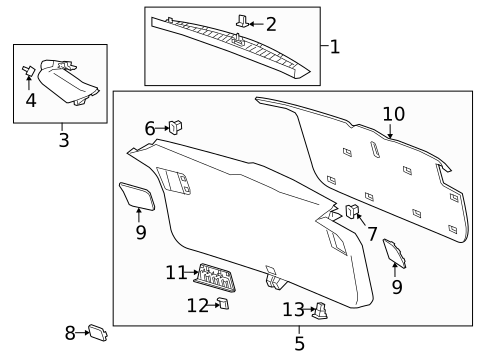 Interior Trim for 2024 Chevrolet Blazer #0