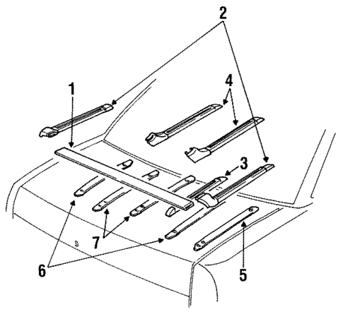 Luggage Carrier for 1992 Oldsmobile Cutlass Supreme #1
