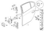 41527200246 - : Right Lower Rear Door Hinge for BMW Image