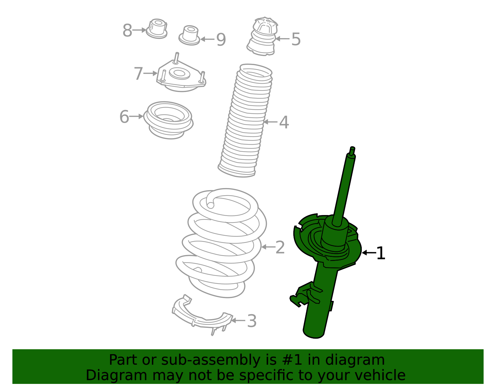 AST-84766 - Shock Absorber Assembly 2020-2024 Ford | The Truck Lot