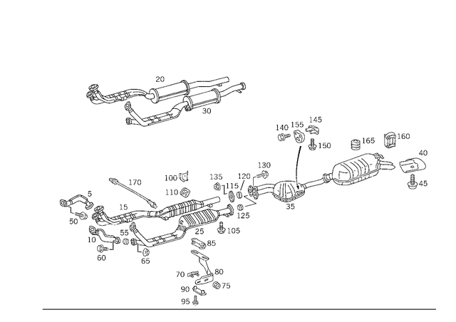 1294902419 - Exhaust System: Exhaust Pipe for Mercedes-Benz: 600SL Image