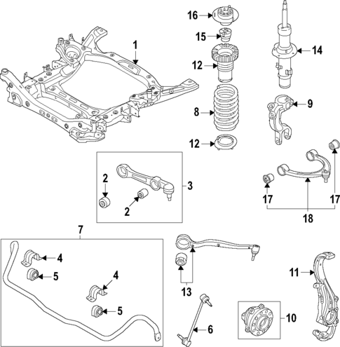 Suspension Components for 2023 Genesis GV80 #1