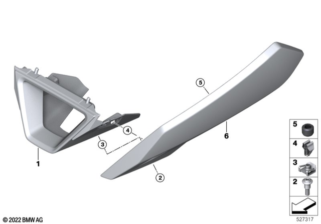 77318414755 - : Engine Spoiler Left for BMW-Motorrad Image