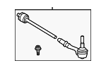 32105B5FA51 - Steering: Tie Rod Assembly for BMW Image