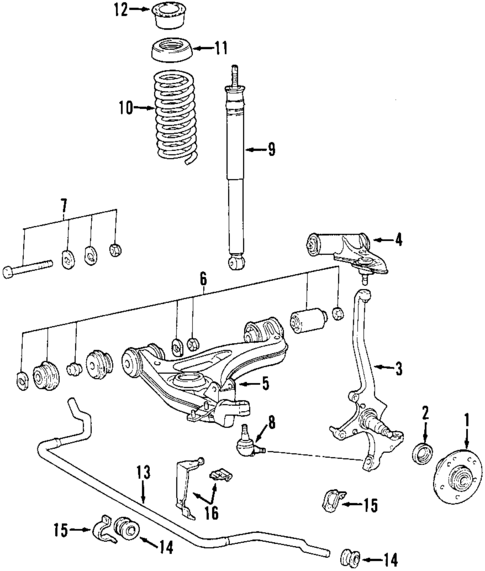 Front Suspension for 2002 Mercedes-Benz SLK320 #0
