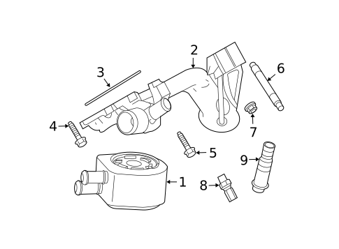 Oil Cooler for 2010 Ford F-350 Super Duty #0