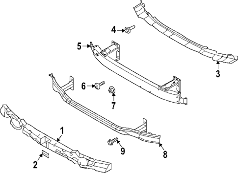 Bumper & Components - Front for 2025 Genesis G80 #1