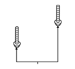 90175SNAA00 - : Engine Cradle Bolt for Honda Image