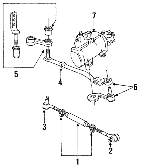 Steering Gear & Linkage for 1992 Lincoln Town Car #1
