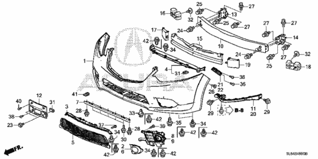 Front Bumper for 2012 Acura TSX #0