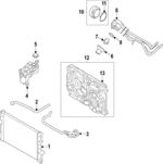 36002414 - Cooling System: Radiator for Volvo: S60, S80, V70, XC60, XC70 Image