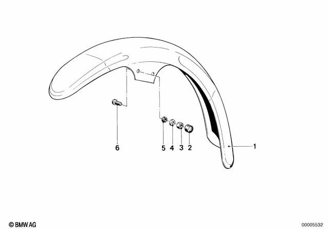 46611237062 - : Mudguard Front Prime Coated for BMW-Motorrad Image
