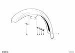 46611237062 - : Mudguard Front Prime Coated for BMW-Motorrad Image