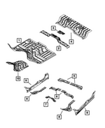 68592984AE - Body Sheet Metal Except Doors: Front Floor Pan for Mopar Image
