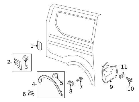 Exterior Trim - Side Panel for 2016 Ford Transit-150 #2
