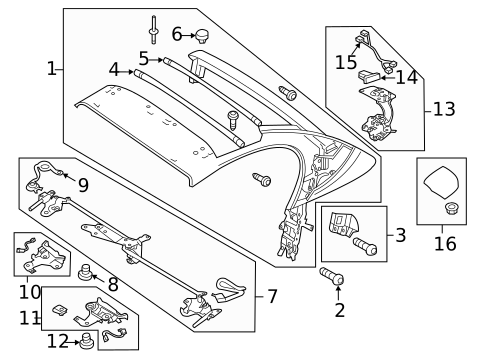Frame & Components for 2012 Audi R8 #0