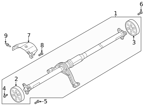 Drive Shaft for 2025 Volkswagen Atlas Cross Sport #0
