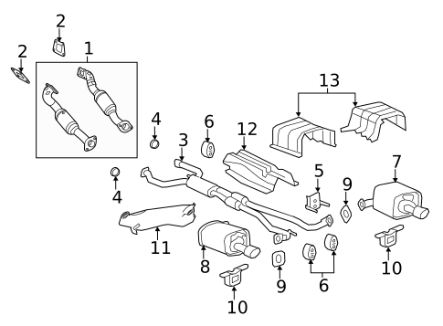 Exhaust Manifold for 2013 Chevrolet Caprice #0