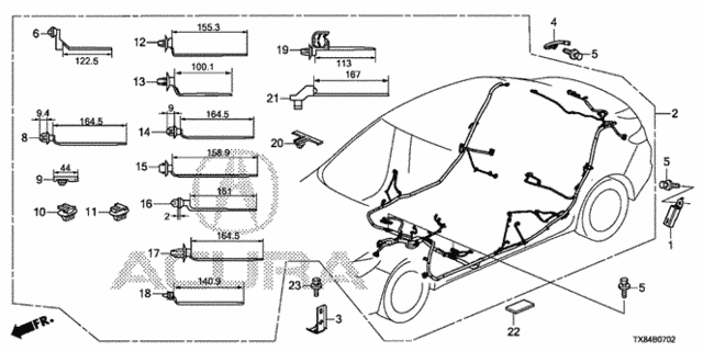 Wire Harness (3) for 2013 Acura ILX #0