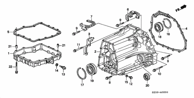 AT Transmission Housing for 2001 Acura RL #0