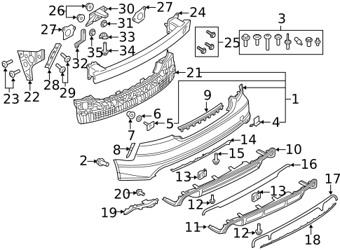 Bumper & Components - Rear for 2016 Audi S7 #0