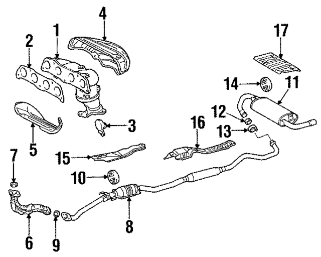 174510D070 - : Converter &amp; Pipe Gasket for Toyota Image