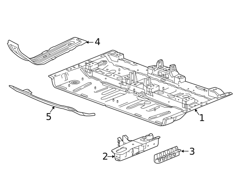 Floor & Rails for 2025 Cadillac XT5 #0