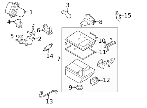 Emission Components for 2005 Porsche 911 #1