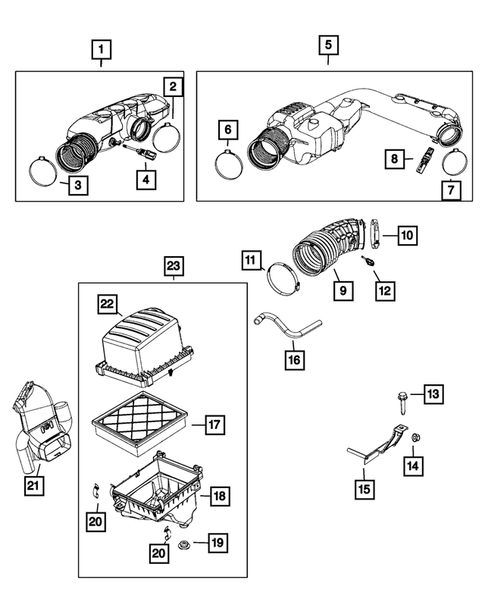 Air Cleaner for 2019 Dodge Durango #0