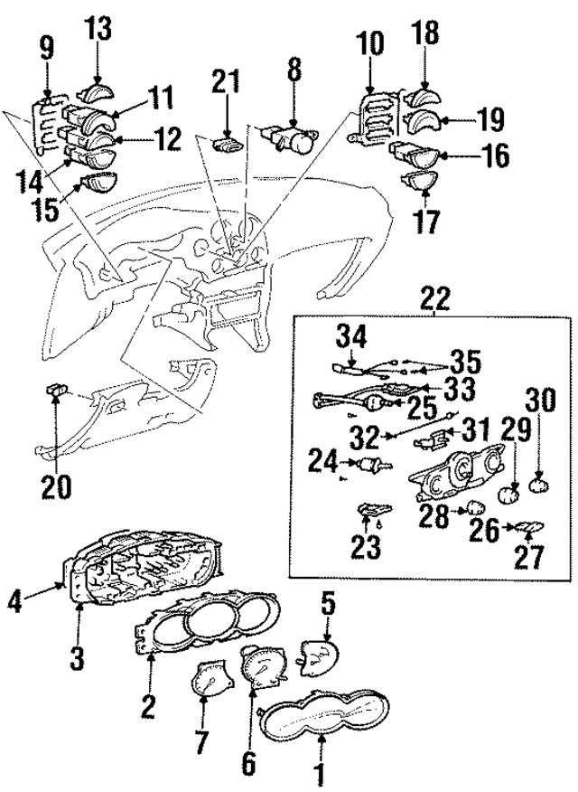 9726427005 - : A/C Control Switch for Hyundai Image
