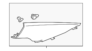 84310447 - : Part# 84310447 F Molding for Chevrolet: Malibu Image