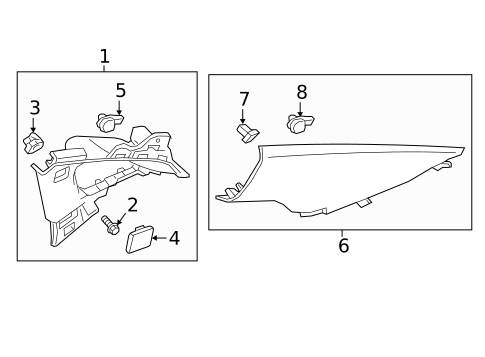 Interior Trim - Quarter Panels for 2017 Chevrolet Malibu #0