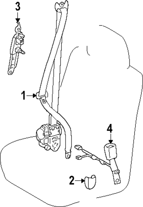 Front Seat Belts for 2025 Toyota 4Runner #0