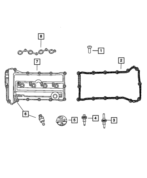 Cylinder Head for 2008 Dodge Caliber #1