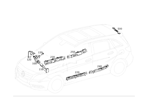 Cable Cover and Cable Ducts for 2015 Mercedes-Benz B Electric Drive #0