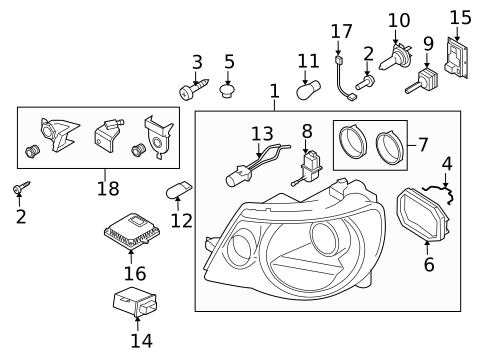 Bulbs - Chassis for 2009 Volkswagen Eos #0