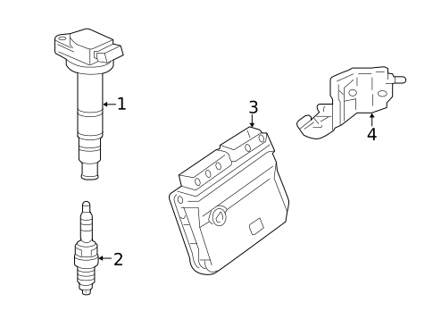 Ignition System for 2016 Lexus CT200h #0