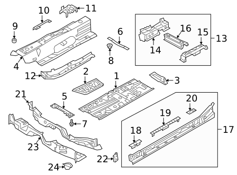 Floor & Rails for 2025 Volkswagen Jetta #0