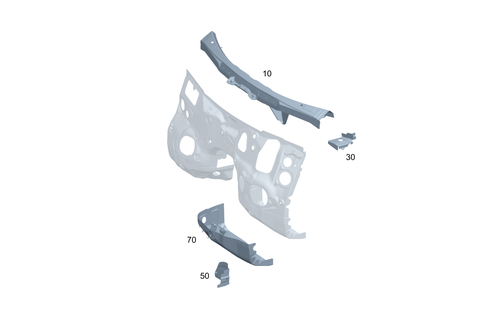 Firewall and Connecting Parts for 2024 Mercedes-Benz E350 #0