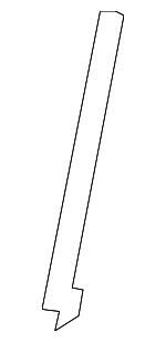 72231STKA01 - Body: Rear Guide for Acura: RDX Image