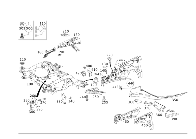 9987823 - Front-End Assembly, Front Panel: Protective Cap for Mercedes-Benz Image image