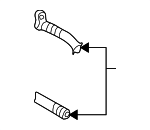 1J0820721BH - HVAC: AC Line for Volkswagen: Golf, Jetta Image