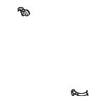 1J0820774 - HVAC: AC Line Clip for Volkswagen: Golf, GTI, R32, Rabbit, Tiguan, Tiguan Limited Image