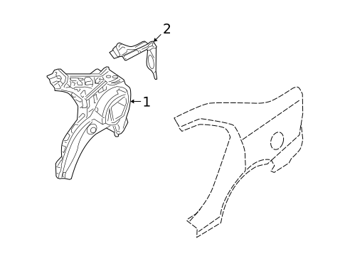 Inner Structure for 2008 Mercury Milan #0