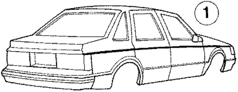 Stripe Tape for 1987 Dodge Lancer #0