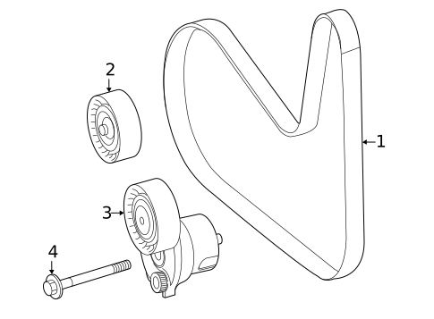 Belts & Pulleys for 2021 Mercedes-Benz E350 #0